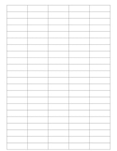 1 1/2 x 0.477 Rectangle Fluorescent YELLOW Label Sheet (Bulk Pack 500 Sheets)