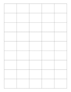 1 1/2 x 1 1/8 Rectangle Fluorescent ORANGE Label Sheet (Bulk Pack 500 Sheets)