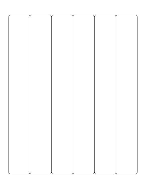 1 1/4 x 9 1/4 Rectangle Fluorescent PINK Label Sheet (Bulk Pack 500 Sheets)