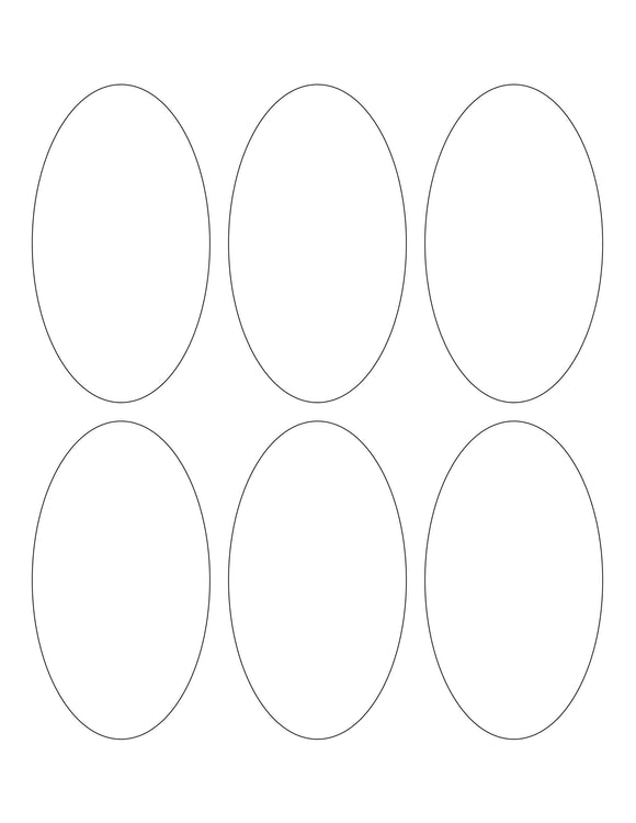 Oval Shapes of Writable Kraft Blank Gift Tags