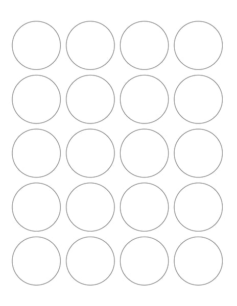 1.75 x 2.75 Dome Top Rectangle Hang Tag Sheet (Die-Cut White Cardstock –