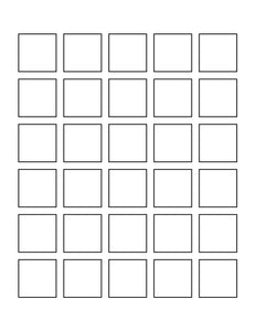 1.75 x 1.75 Square Hang Tag Sheet (Die-Cut White Cardstock) –