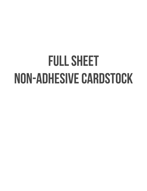 8 1/2 x 11 Non-adhesive Natural Ivory Cardstock –