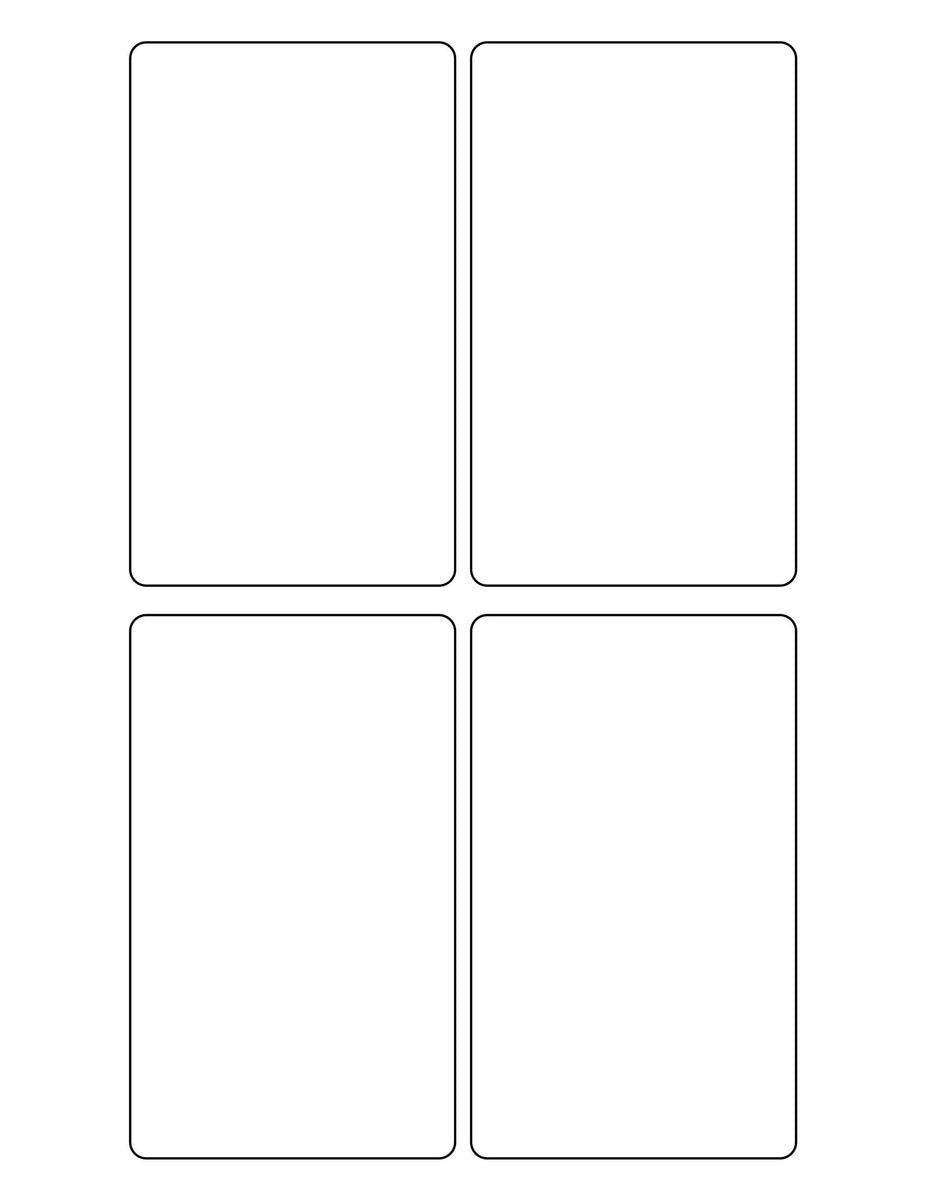 3 x 5 Rectangle White Opaque BLOCKOUT Printed Label Sheet ...