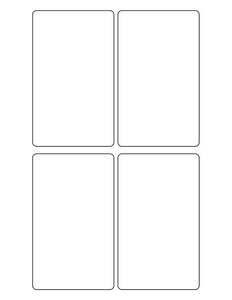 3 x 5 Rectangle Fluorescent YELLOW Label Sheet (Bulk Pack 500 Sheets)