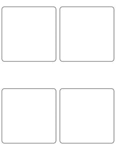 4 x 4 Square Fluorescent PINK Label Sheet (Bulk Pack 500 Sheets)
