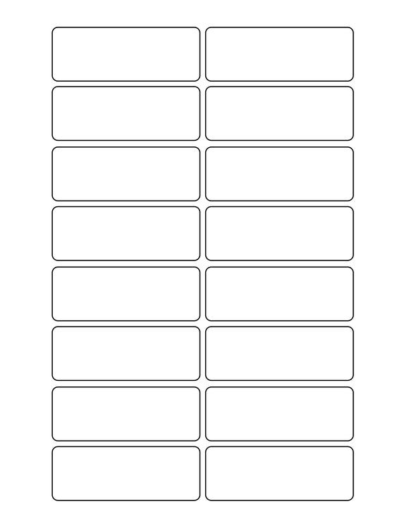 3 1/16 x 1 1/8 Rectangle Fluorescent PINK Label Sheet (Bulk Pack 500 Sheets)
