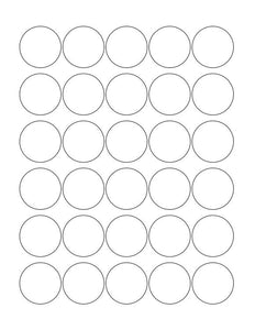 1.375 Diameter Round Fluorescent PINK Label Sheet (Bulk Pack 500 Sheets)