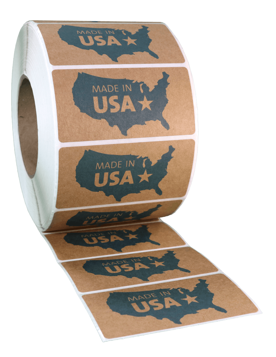 Rectangle Brown Kraft Roll Label - Custom Printed – labelsbythesheet.com