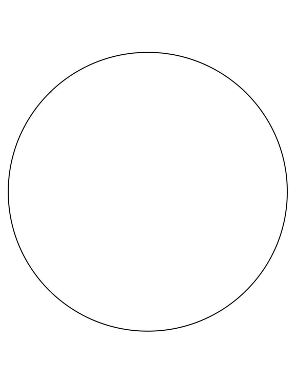 8 Diameter Round Light Brown Kraft Printed Label Sheet