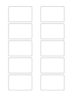 2 3/4 x 1 13/16 Rectangle Fluorescent YELLOW Label Sheet (Bulk Pack 500 Sheets)