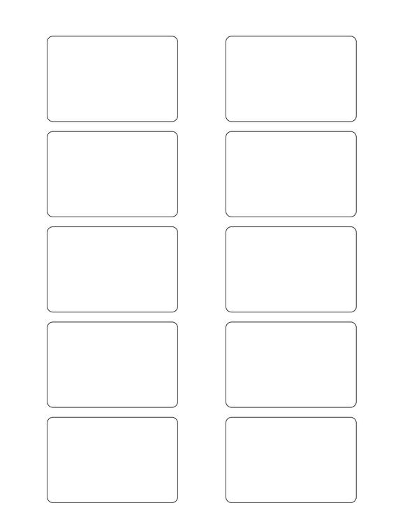 2 3/4 x 1 13/16 Rectangle Fluorescent PINK Label Sheet (Bulk Pack 500 Sheets)