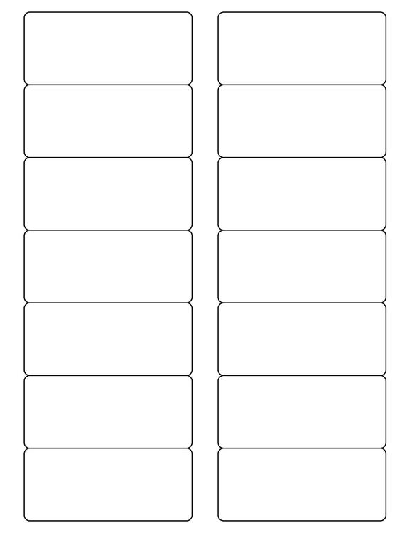 3 1/2 x 1 1/2 Rectangle Fluorescent ORANGE Label Sheet (Bulk Pack 500 Sheets)