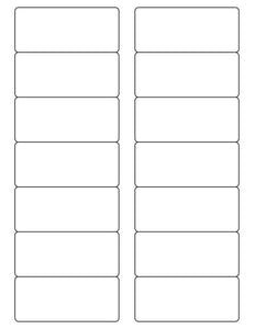 3 1/2 x 1 1/2 Rectangle Fluorescent RED Label Sheet (Bulk Pack 500 Sheets)