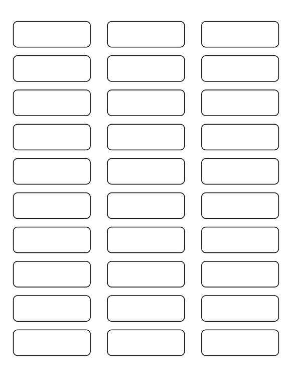 2 1/4 x 3/4 Rectangle Fluorescent PINK Label Sheet (Bulk Pack 500 Sheets)