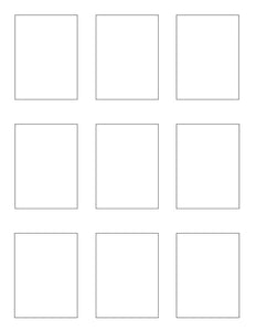 2.1 x 2.8 Rectangle Fluorescent ORANGE Label Sheet (Bulk Pack 500 Sheets)