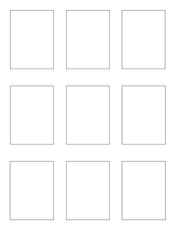 2.1 x 2.8 Rectangle Recycled White Label Sheet