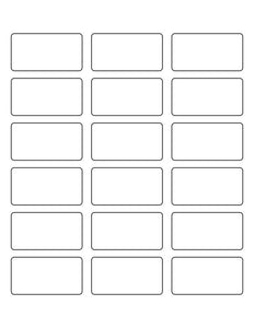 2 3/8 x 1 1/4 Rectangle Fluorescent ORANGE Label Sheet (Bulk Pack 500 Sheets)
