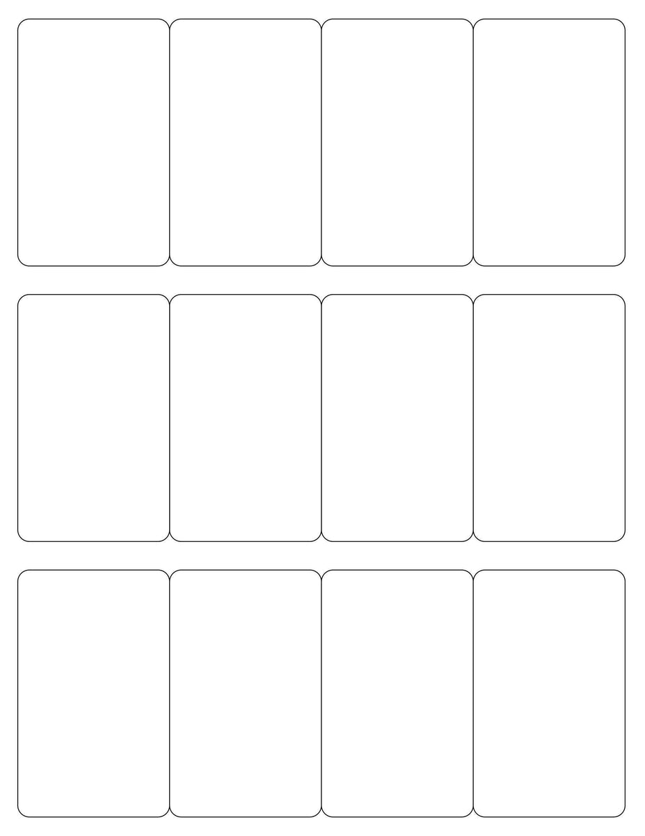 2 x 3 1/4 Rectangle Removable White Printed Label Sheet ...