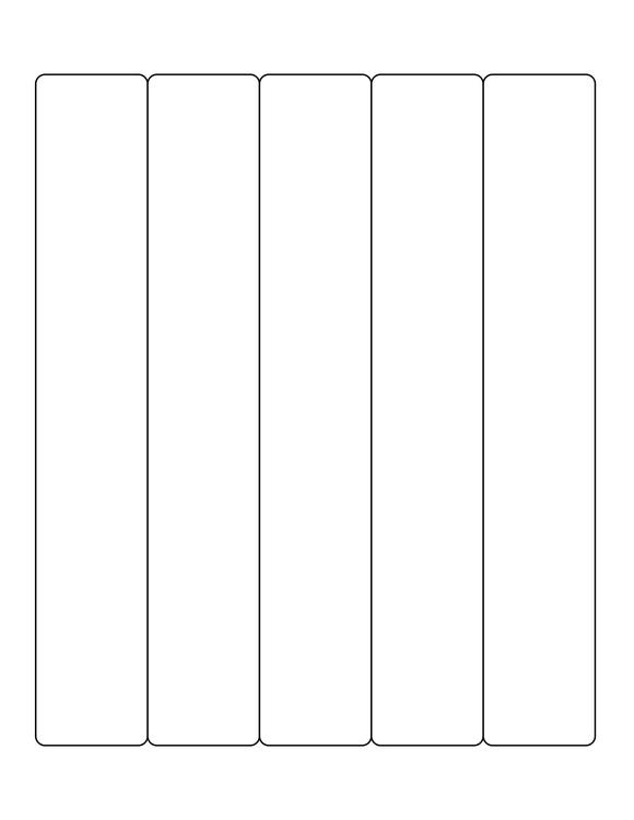 1 1/2 x 9 Rectangle Fluorescent PINK Label Sheet (Bulk Pack 500 Sheets)