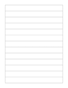 7.194 x 3/4 Rectangle Fluorescent PINK Label Sheet (Bulk Pack 500 Sheets)