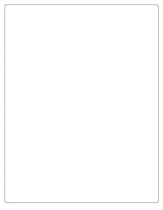 8 x 10 3/8 Rectangle White Label Sheet (Reverse Cut)