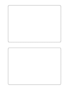6 1/2 x 4 1/2 Rectangle Fluorescent RED Label Sheet (Bulk Pack 500 Sheets)