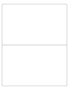 8 x 5 Rectangle Fluorescent RED Label Sheet (Bulk Pack 500 Sheets)