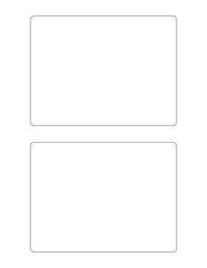 6 x 4 1/2 Rectangle Fluorescent RED Label Sheet (Bulk Pack 500 Sheets)