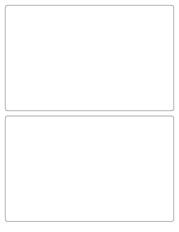 8 x 5 Rectangle Fluorescent ORANGE Label Sheet (Bulk Pack 500 Sheets) w/ Horizontal Gutter
