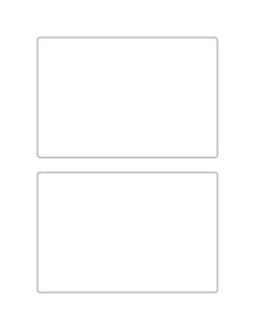 6 x 4 Rectangle White Label Sheet
