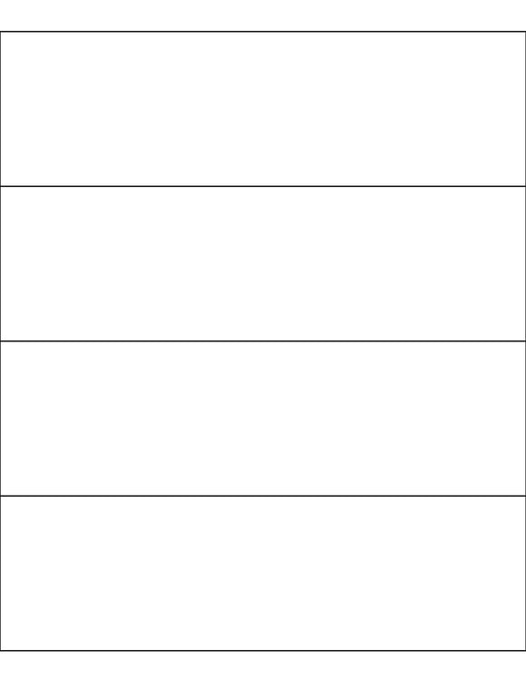 8 1/2 x 2 1/2 Rectangle Fluorescent YELLOW Label Sheet (Bulk Pack 500 Sheets)