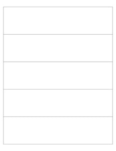 8 x 2 Rectangle Fluorescent PINK Label Sheet (Bulk Pack 500 Sheets)
