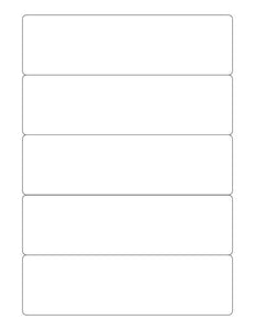 7 x 2 Rectangle Fluorescent YELLOW Label Sheet (Bulk Pack 500 Sheets)