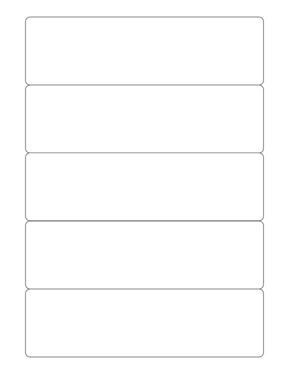 7 x 2 Rectangle Fluorescent GREEN Label Sheet (Bulk Pack 500 Sheets ...