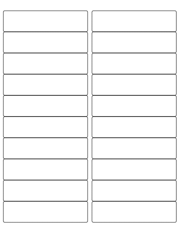 Quill File Label Templates
