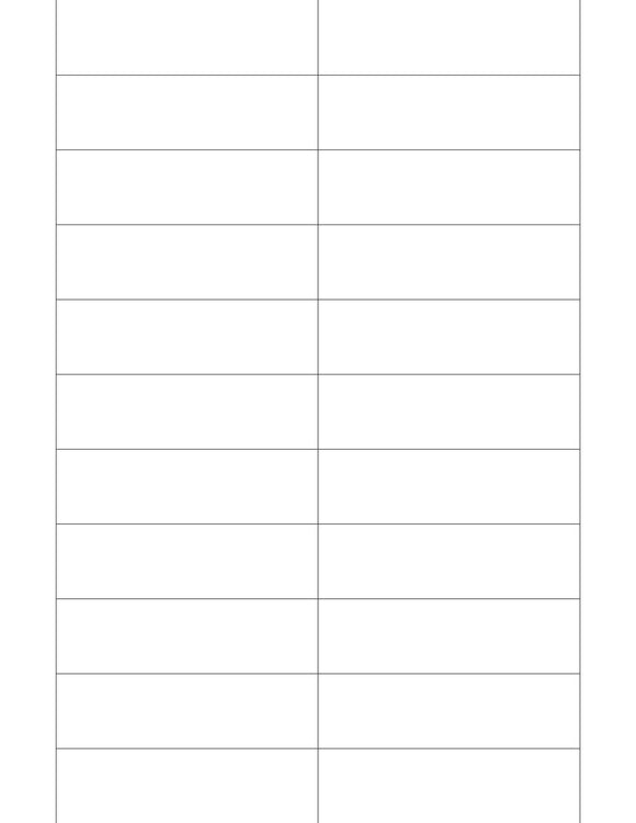 3 1/2 x 1 Rectangle Removable White Printed Label Sheet ...