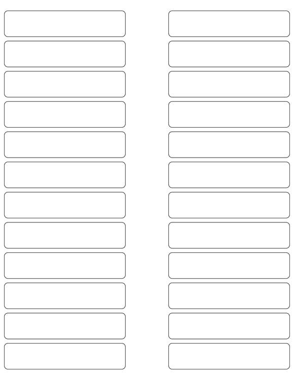 3 1/2 x 3/4 Rectangle Fluorescent RED Label Sheet (Bulk Pack 500 Sheet ...