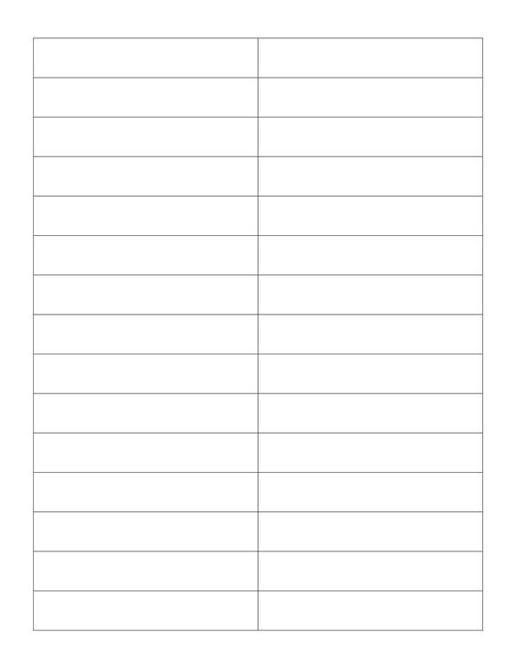 3.7 x 0.65 Rectangle Fluorescent ORANGE Label Sheet (Bulk Pack 500 Sheets)