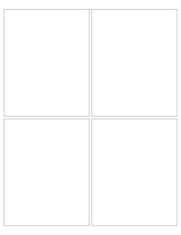4 x 5 Rectangle Fluorescent YELLOW Label Sheet (Bulk Pack 500 Sheets) (Square Corners)