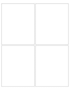 4 x 5 Rectangle PREMIUM Water-Resistant White Inkjet Label Sheets (Pack of 250) (Square Corners)