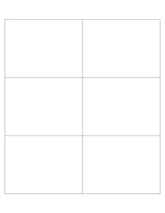 4 x 3 Rectangle Fluorescent ORANGE Label Sheet (Bulk Pack 500 Sheets)