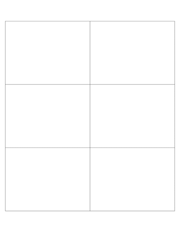 4 x 3 Rectangle White Label Sheet
