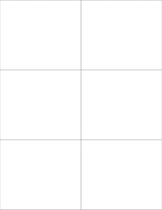 4 1/4 x 3 2/3 Rectangle Fluorescent PINK Label Sheet (Bulk Pack 500 Sheets)