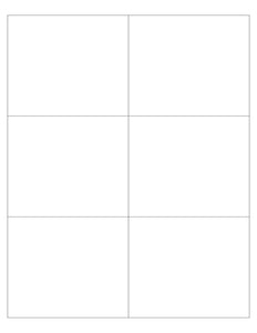 4 x 3 1/3 Rectangle White Label Sheet (Square Corners)