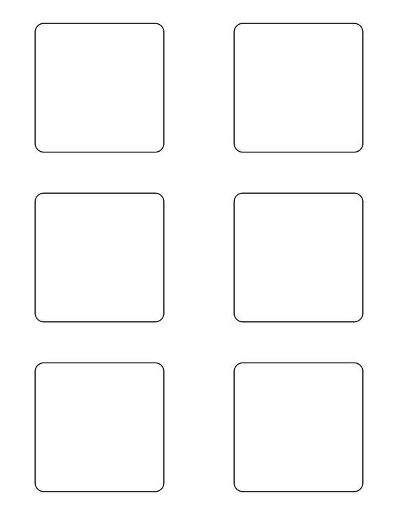 2 3/4 x 2 3/4 Square Fluorescent ORANGE Label Sheet (Bulk Pack 500 Sheets)