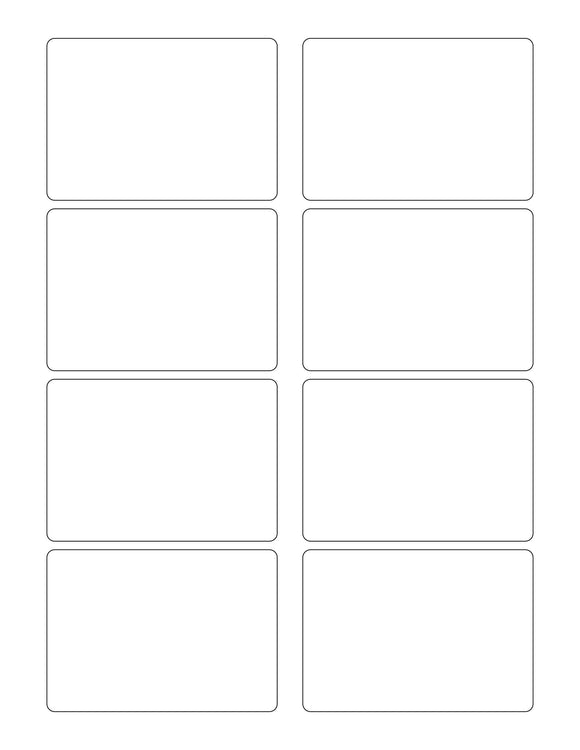 Rectangle Silver Labels 3 3/8 x 2 11/32 Rectangle Silver Foil Printed Label Sheet ...