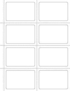 3 1/2 x 2 1/4 Rectangle PREMIUM Water-Resistant White Inkjet Label Sheets (Pack of 250) (w/ perfs)