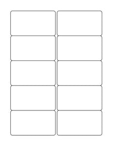 3 3/8 x 1 7/8 Rectangle Fluorescent PINK Label Sheet (Bulk Pack 500 Sheets)