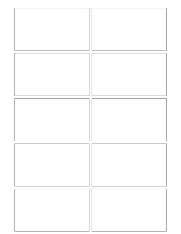 3 1/2 x 2 Rectangle White Label Sheet (square corners ...